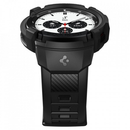 Husa + curea SPIGEN RUGGED ARMOR ”PRO” pentru GALAXY WATCH 4 CLASSIC 42 MM MATTE BLACK - Img 6