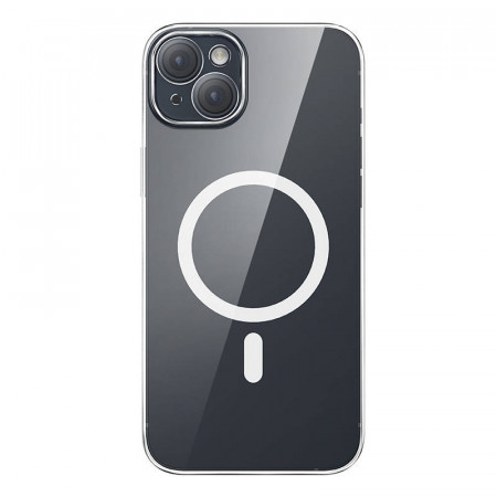 Husa pentru telefon Baseus Magnetic Crystal Clear pentru iPhone 13 (transparenta) cu protectie pentru ecran din sticla calita si kit de curatare - Img 3