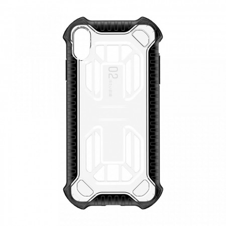 Husa protectie cu gauri pentru ventilatie, Baseus Cold Front, pentru iPhone XS / X, transparent