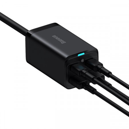 Incarcator rapid universal GaN Baseus GaN3 Pro 2 x USB tip C / 2x USB 100W PD3.0, QC4.0 +, AFC negru (CCGP000101) - Img 2