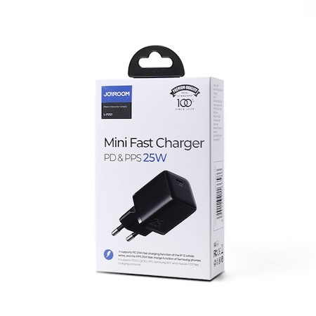 Incarcator retea Mini Joyroom L-P251, USB-C, 25W, 3A, Negru - Img 4