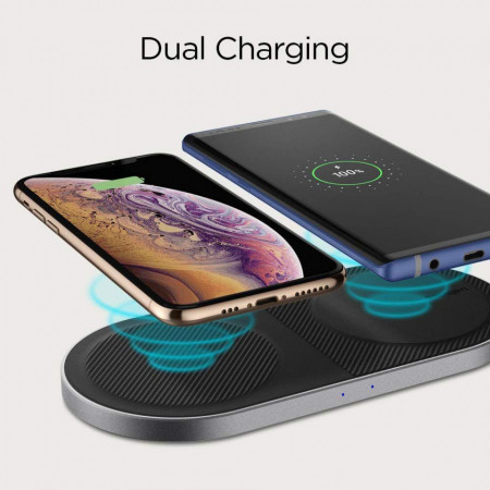 Incarcator wireless Spigen F310w Duo/Dual - negru - Img 2