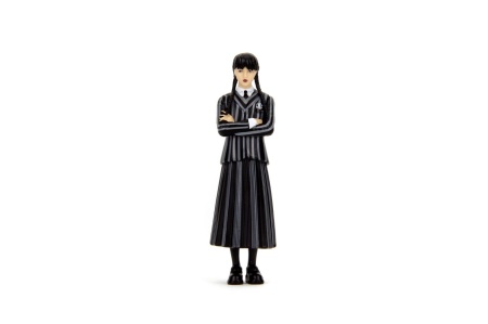JADA WEDNESDAY SET MASINUTA METALICA VOLKSWAGEN BEETLE 1:24 SI FIGURINA METALICA WEDNESDAY 7CM - Img 3
