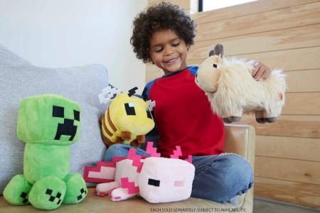 Jucărie de Pluș Mattel Minecraft Base, Personaje Asortate din Jocul Video (Diverse Modele), Material Textil Moale, Detalii Pixelate Autentice, Cadou Colecționabil pentru Copii și Fani Minecraft - Img 6