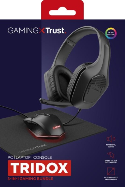 Kit Trust GXT790 TRIDOX 3-IN-1, negru - Img 15