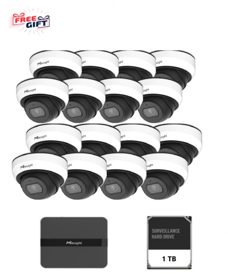 KIT16 MILESIGHT DOME 2MP NVR 16 CANALE - Img 2