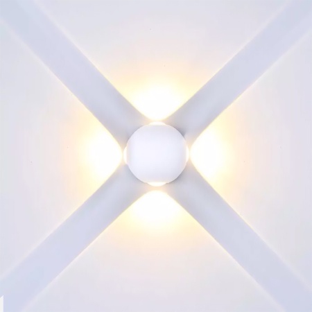 LAMPA LED PERETE 4W IP65 3000K ALB CALD - Img 6