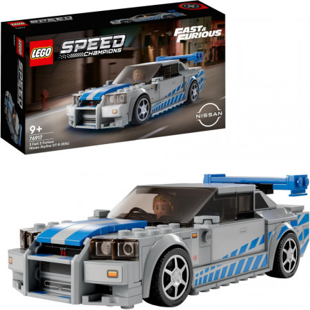 LEGO 76917 Speed Champions: 2 Fast 2 Furious - Jucarie de constructie Nissan Skyline GT-R