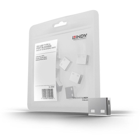 Lindy 10 USB Port Locks WHITE no Key - Img 4