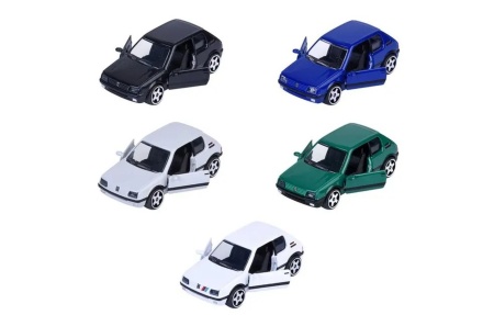 MAJORETTE SET 5 MASINUTE METALICE PEUGEOT 205 GTI SCARA 1 LA 64 - Img 2
