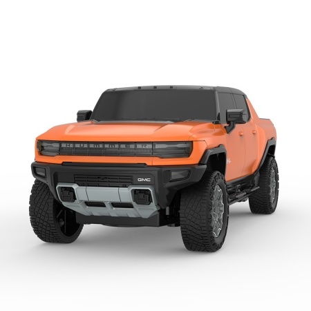 MASINA CU TELECOMANDA HUMMER EV PORTOCALIU CU SCARA 1 LA 24 - Img 3