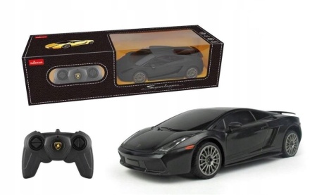 MASINA CU TELECOMANDA LAMBORGHINI SUPERLEGGERA NEGRU CU SCARA 1 LA 24 - Img 3