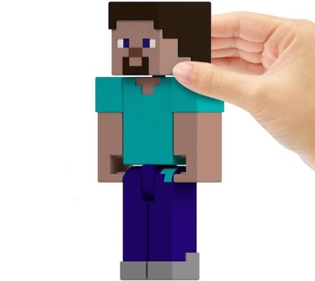 MINECRAFT CRAFT A BLOCK FIGURINA STEVE 8CM - Img 3