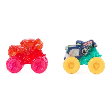 MONSTER JAM MINI JAMS SET DE JOACA LANSATOR MEGALODON DISTRUGATOR MARIN - Img 3