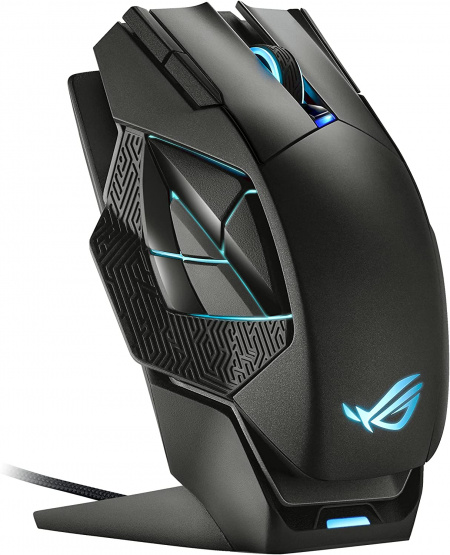 Mouse gaming wireless/wired ASUS ROG Spatha X, iluminare Aura Sync, senzor ROG 19.000 dpi - Img 2