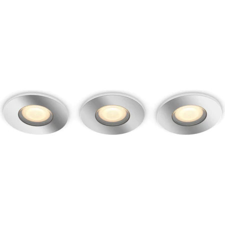 Pachet 3 Spoturi inteligente incastrate Philips Hue Adore Bathroom