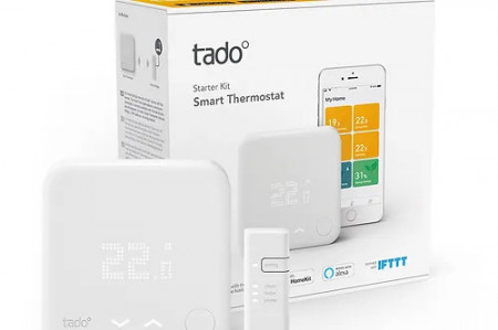 Pachet termostat inteligent Tado - Smart Thermostat V3+ cu Internet Bridge, Alb/Gri - Img 2
