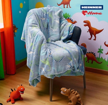 "Patura model fosforescent,Dino,160x200 - Img 2