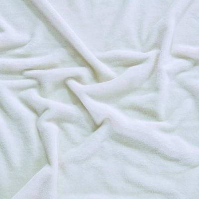 Pătură pufoasă cocolino WAVVE din microfibră flanel, 150 x 200 cm, hipoalergenică, moale și călduroasă pentru canapea sau pat, Alb Bej - Img 4
