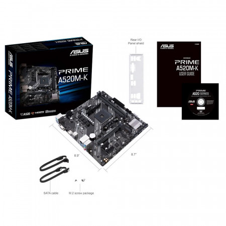Placa de baza ASUS PRIME A520M-K, AMD A520, socket AM4, mATX - Img 2
