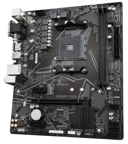 Placa de baza Gigabyte A520M S2H, AMD A520, socket AM4, mATX - Img 8