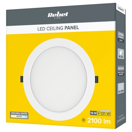 PLAFONIERA LED 18W 230V 4000K REBEL - Img 4