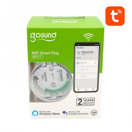 Priza WiFi inteligenta Gosund SP111 3680W 16A, pachet de 2 Tuya - Img 4