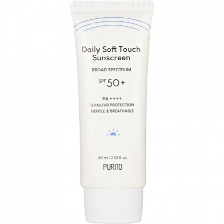 PURITO Daily Soft Touch Crema de fata cu protectie solara SPF 50+ PA++++ 60 ml