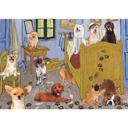 PUZZLE TREFL 500 CAMERA LUI VAN GOGH REVOLUTIA CAINILOR - Img 2