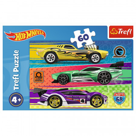 PUZZLE TREFL 60 HOT WHEELS CURSA - Img 3