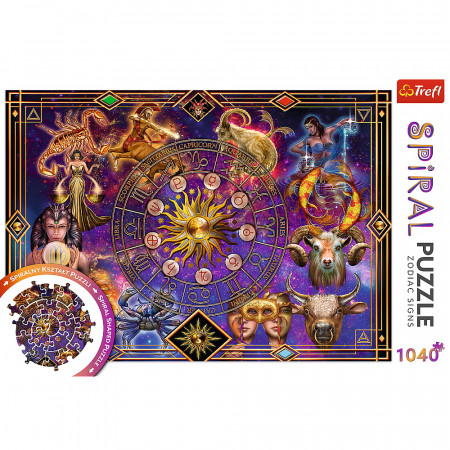 PUZZLE TREFL SPIRAL 1040 PIESE SEMNE ZODIACALE - Img 3