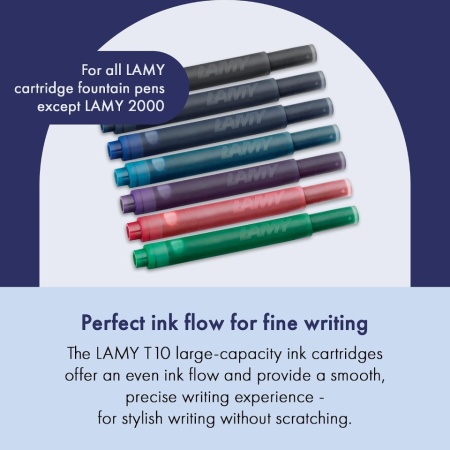 Rezerve de Cerneală Lamy T10 Albastru (Pachet cu 5 Cartușe), Compatibile cu Stilourile Lamy - Img 5