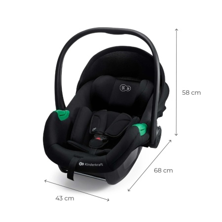 SCOICA AUTO I-SIZE, 40-87 CM, KINDERKRAFT MINK PRO2 , BLACK - Img 2