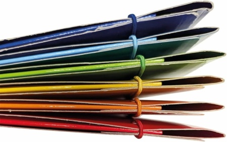 Set 10 Dosare cu 3 Clape și Elastic BM BeMore, Format A4 (25.5 x 35 cm), Carton Rigid 700 g/m², Culori Asortate - Img 4