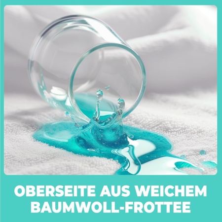 Set 2 Protecții Saltea Impermeabile 160 x 200 cm din Bumbac, Husă / Aleză de Pat cu 4 Elastice de Fixare pe Colțuri, Barieră Anti-Acarieni, Protecție Incontinență și Lichide pentru Copii și Adulți, Lavabilă la Mașină - Img 7