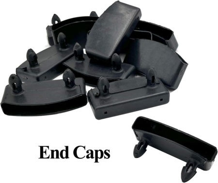 Set 20 Capace Plastice pentru Lamele Somieră Typec Home, 54x9 mm, Negru, Suporturi de Fixare pentru Șipci de Pat - Img 2