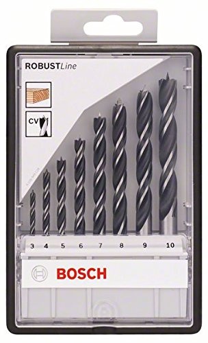 Set de 8 burghie elicoidale pentru lemn Bosch Robust Line, 3/4/5/6/7/8/9/10 mm 2607010533 - Img 2
