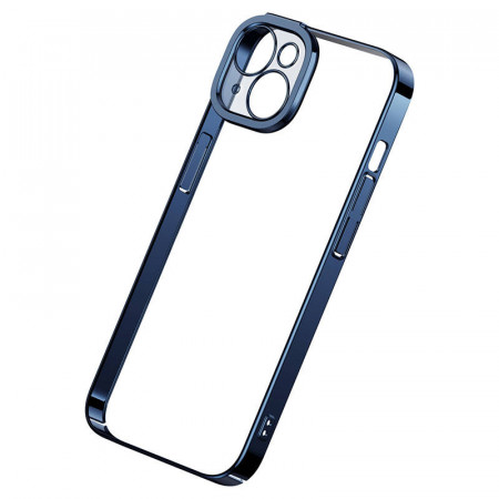Set husa transparenta cu sclipici si sticla securizata Baseus pentru iPhone 14 Plus (albastru) - Img 3