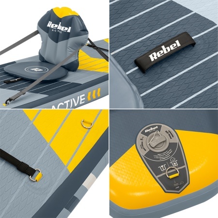 SET PLACA GONFLABILA STAND UP PADDLE SUP 244X76X10 CM - Img 11