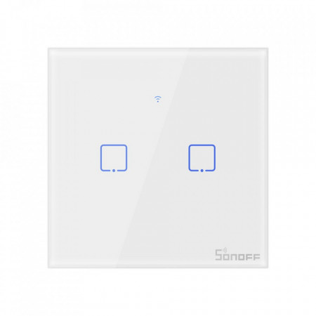 Smart Switch WiFi Sonoff T0 EU 2C (2 canale)