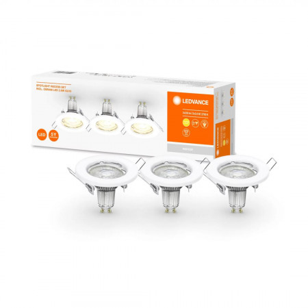 SP SET 3X2,6W 2700K 230V WT GU10 LEDV