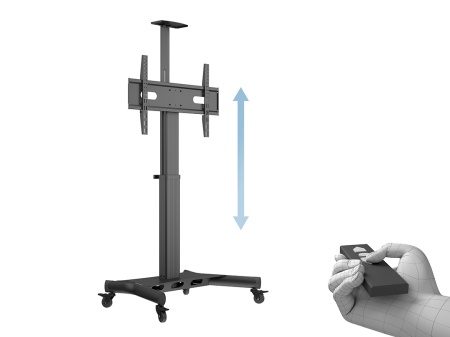 Stand TV mobil motorizat cu suport camera Multibrackets MB-5834, 32"-75", max. 60kg - Img 2
