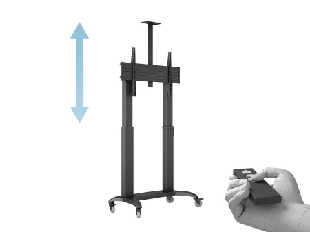 Stand TV motorizat de podea, reglabil in inaltime Multibrackets MB-3120, 65&quot;-110&quot;, max.135kg, eligibil cu PNRAS/PNRR - Img 2