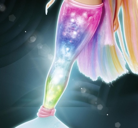 STEFFI LOVE PAPUSA STEFFI SIRENA MAGICA CURCUBEU CU COADA LUMINOASA 39CM - Img 3