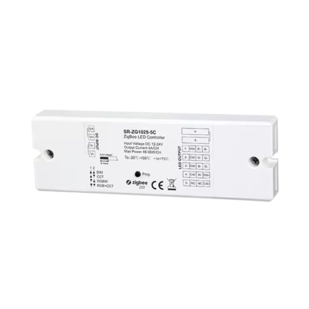 Sunricher 4-in-1 Zigbee RGBW / RGB CCT LED controller 4A/CH, DC12/24V (SR-ZG1029-5C) - Img 2