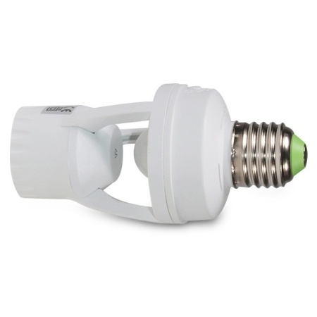 Suport de bec cu senzor de miscare si de amurg Maclean MCE24, 360°, E27, raza 6 m, reglare LUX 3–2000, timp aprindere 10s–5min, ideal pentru coridoare, pivnite, garaje - Img 3