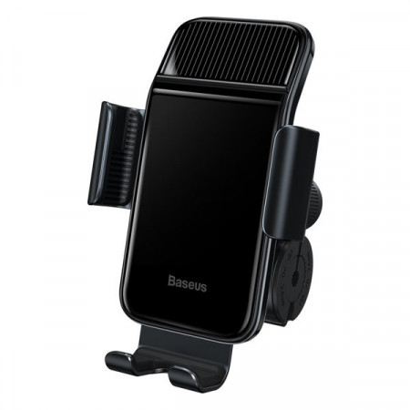 Suport electric smartphone pentru bicicleta Baseus cu panou solar integrat 150 mAh negru (SUZG010001)