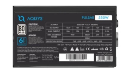 Sursa Aqirys Pulsar 550W 80+ White cert - Img 11