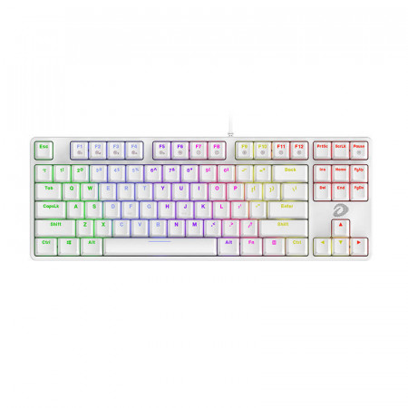 Tastatura mecanica Dareu EK87 (alba)
