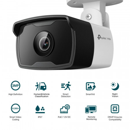 TP-LINK 3MP BULLET NTW CAM 2.8MM SMART - Img 2